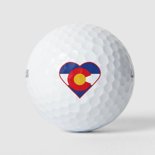 Colorado Love Heart Golfballen (Voorkant)