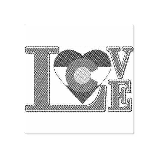 Colorado Love Rubberstempel (Afrduk)