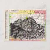 Colorado Map Art Briefkaart (Voorkant)