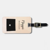 Colorado Map Bagagelabel, Wedding Party Welcome Bagagelabel (Voorkant horizontaal)