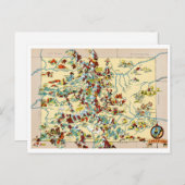 Colorado Map Briefkaart (Voorkant / Achterkant)