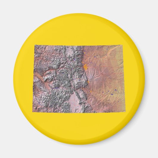 Colorado Map Magnet (Voorkant)