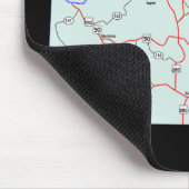 Colorado Map Mousepad Muismat (Hoek)