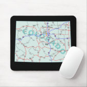 Colorado Map Mousepad Muismat (Met muis)