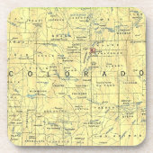 Colorado Map Onderzetters (Voorkant)