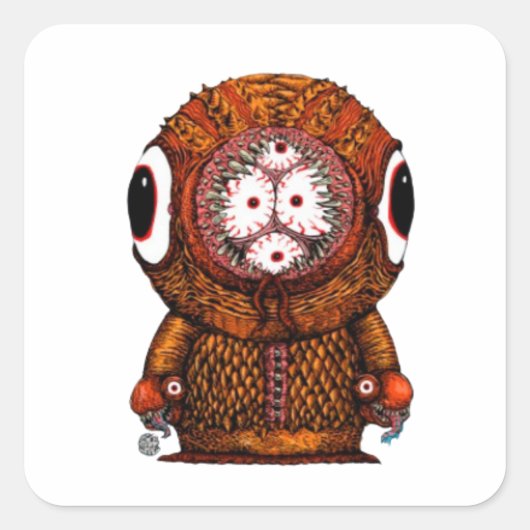 Colorado Monster Vierkante Sticker (Voorkant)