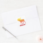 Colorado Moose Vierkante Sticker (Envelop)