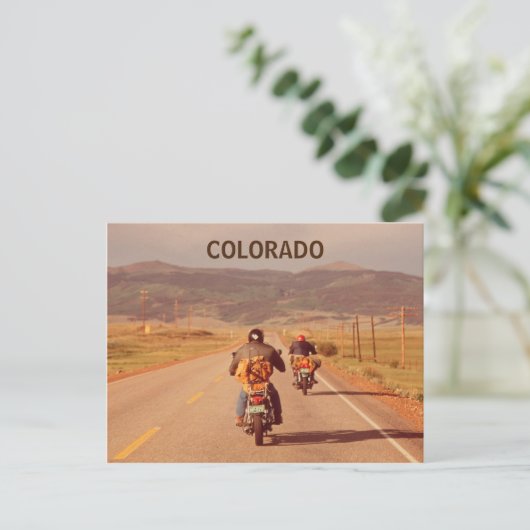 Colorado motorfietsen  foto briefkaart (Staand voorkant)