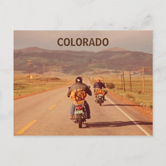 Colorado motorfietsen  foto briefkaart (Voorkant)