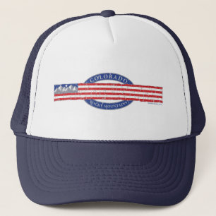 Colorado-Mountain-and-USA-Flag-Grey Trucker Pet