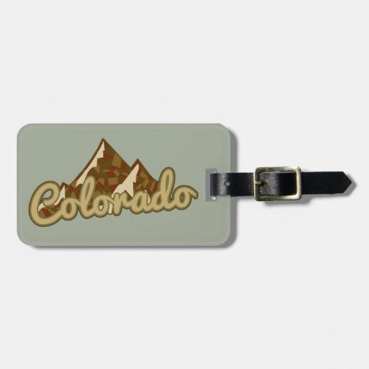 Colorado Mountain Bagagelabel (Voorkant horizontaal)