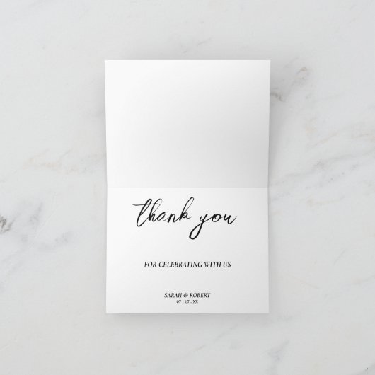 Colorado Mountain bruiloft Bedankkaart (Binnen)