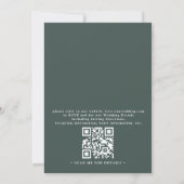 Colorado Mountain Destination QR Code Wedding Kaart (Achterkant)