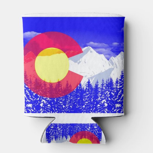 Colorado Mountain Flag Blikjeskoeler (Achterkant)