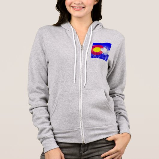 Colorado Mountain Flag Hoodie (Voorkant)