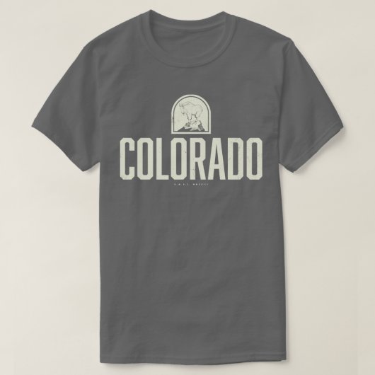 Colorado Mountain Goat Tan T-shirt (Design voorkant)