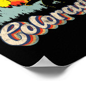 Colorado Mountain Hiking Bigfoot Camng Retro 80s S Poster (Hoek)