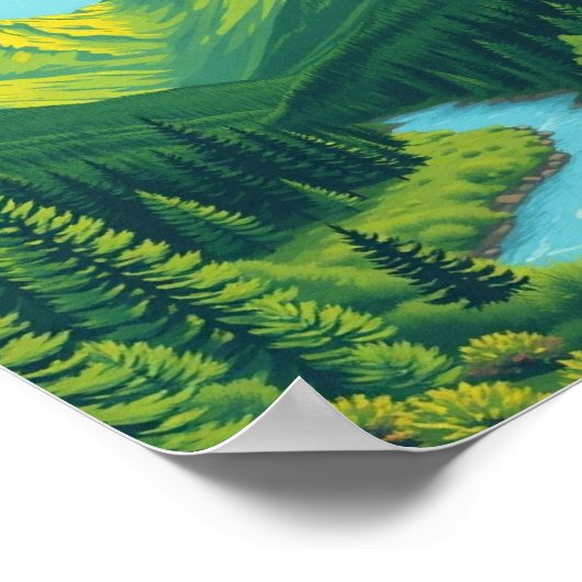 Colorado Mountain Landscape Wall Art Poster (Hoek)