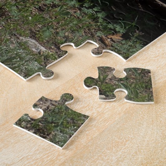 Colorado Mountain met Rustic Logs Puzzle Legpuzzel (Zijkant)
