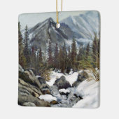 Colorado Mountain met Snow in Winter Keramisch Ornament (Links)