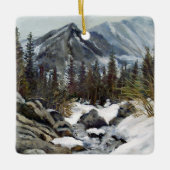 Colorado Mountain met Snow in Winter Keramisch Ornament (Voorkant)