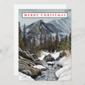 Colorado Mountain met Winter Snow Card Kaart (Voorkant / Achterkant)