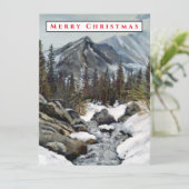 Colorado Mountain met Winter Snow Card Kaart (Staand voorkant)