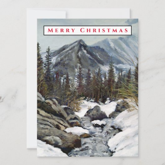 Colorado Mountain met Winter Snow Card Kaart (Voorkant)
