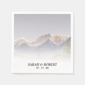 Colorado Mountain Range bruiloft Servet (Voorkant)