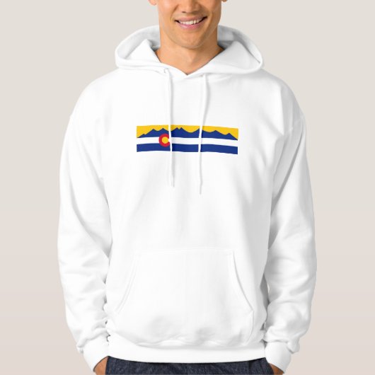 Colorado Mountain Range Flag Hoodie (Voorkant)