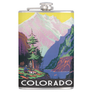 Colorado Mountain Scene Heupfles