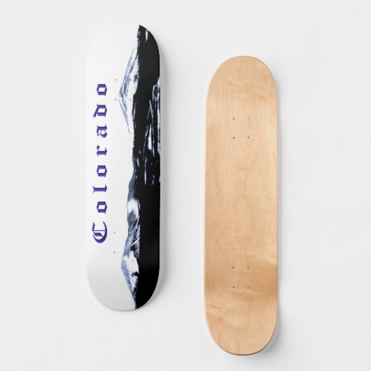 Colorado Mountain Skateboard Deck (Voorkant)