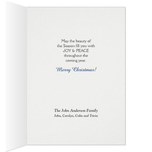 Colorado Mountain Snow-kerstkaart (Binnen (Rechts))