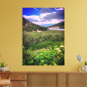 Colorado Mountain Stretched Canvas Print (Insitu (Woonkamer))