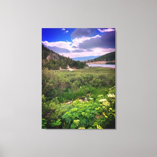 Colorado Mountain Stretched Canvas Print (Voorkant)