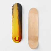 Colorado Mountain Sunset II Skateboard Deck (Voorkant)