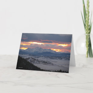 Colorado Mountain Sunset Kaart