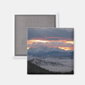 Colorado Mountain Sunset Magnet (Voorkant / Achterkant)