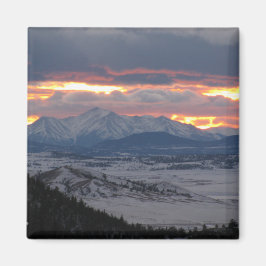 Colorado Mountain Sunset Magnet