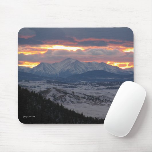 Colorado Mountain Sunset Mousepad Muismat (Met muis)