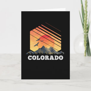 Colorado Mountain Sunset USA America Gifts Kaart