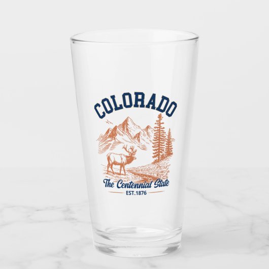Colorado Mountain | The Centennial State Glas (Voorkant)