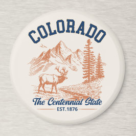 Colorado Mountain | The Centennial State Souvenir Magneet