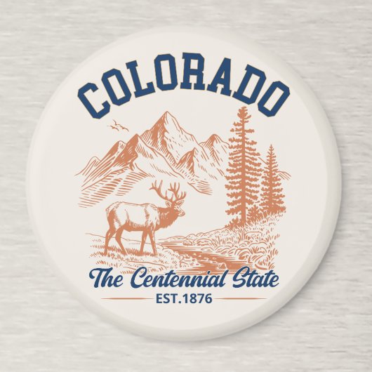 Colorado Mountain | The Centennial State Souvenir Magneet
