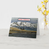 Colorado Mountain Winter Snow Kaart (Gele Bloem)