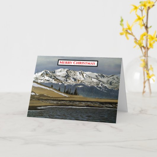 Colorado Mountain Winter Snow Kaart (Gele Bloem)