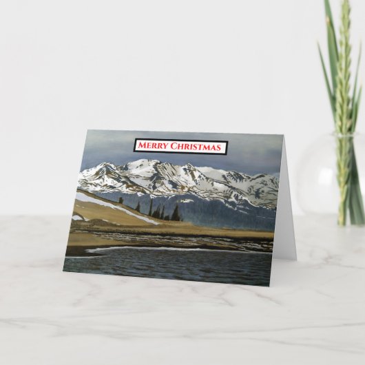 Colorado Mountain Winter Snow Kaart (Voorkant)