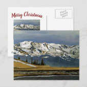 Colorado Mountain Winter Snow-kerstKaart Briefkaart (Voorkant / Achterkant)