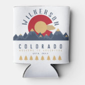 Colorado Mountains Co Vlag Souvenirs Blikjeskoeler (Voorkant)