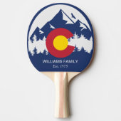 Colorado Mountains  Co Vlag Souvenirs Tafeltennisbatje (Voorkant)